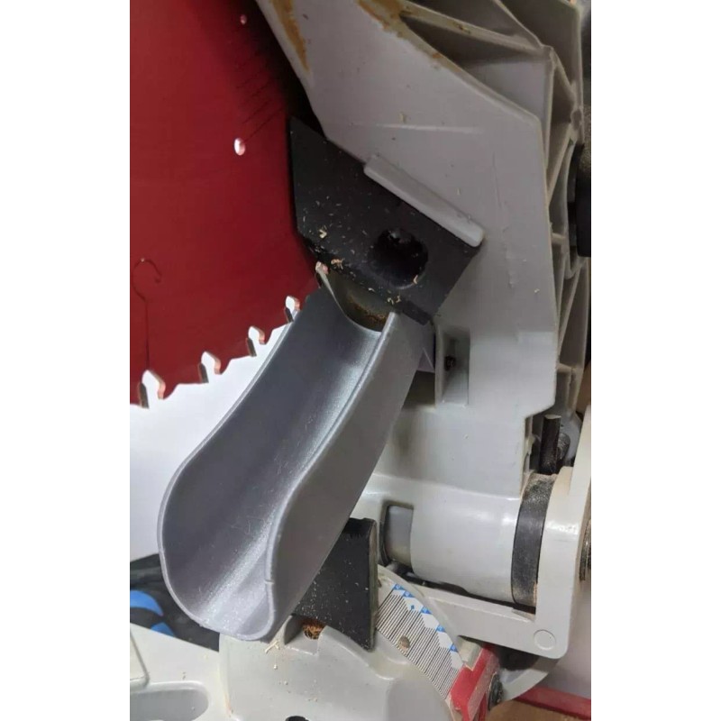 3DEXCEL Delta 12 Inch Miter Saw Dust Collection Chute blade