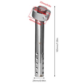 Larcele Motorcycle Exhaust Silencer 48mm, Universal Motorcycle Exhaust Muffler Inserts XSQ-01