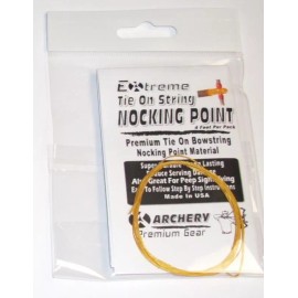 Extreme Gear YELLOW TIE ON BOWSTRING NOCKING NOCK POINT Archery 48" Also Great For Silencers