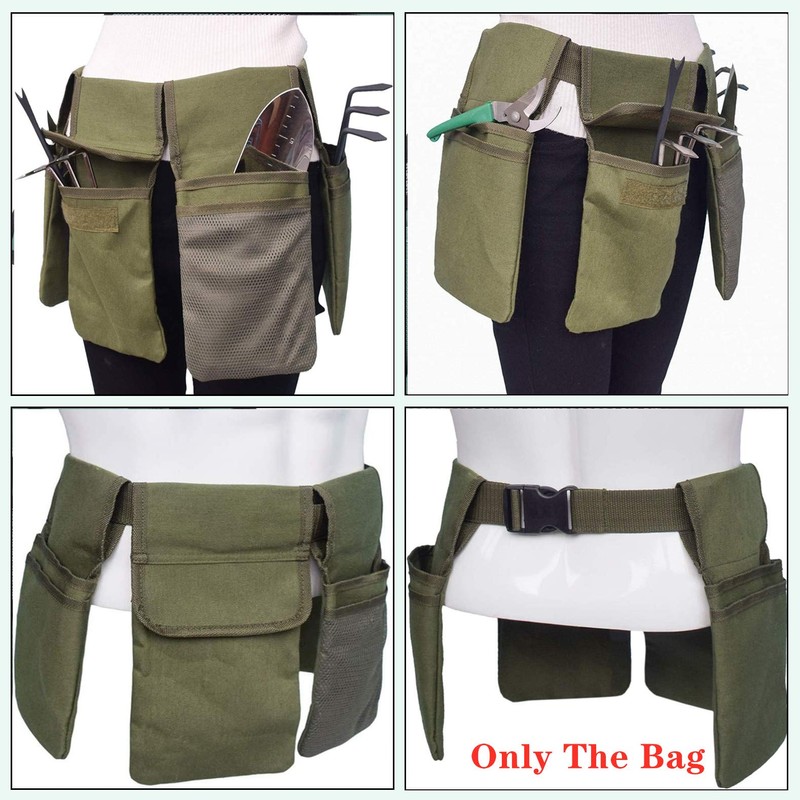 Gardening Tool Belt Bag - Canvas Waist Tool Apron Organizer