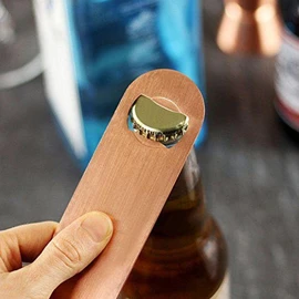 Chabrias Barware Bar Blade 18cm Copper Bottle Opener Heavy Duty Crown Bottle Openers Professional Duel Version Bar Blades Bottle Opener Copper