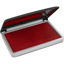 MaxMark Large Crimson Red Stamp Pad - 2-3/4" by 4-1/4" - Premium Quality Felt Pad