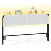 MAHANCRIS King Size Headboard Only, Headboard with 2 Outlets and