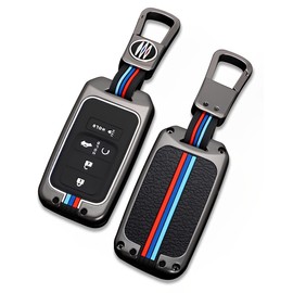 YONUFI Key Fob Cover Case Metal Shell Smart Key Holder Compatible for Honda Ridgeline CRV Pilot Civic Odyssey Accord JED Spirior