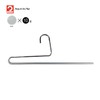 Mawa KH35U Silver 10 Piece Hanger Pants Long Skirt for