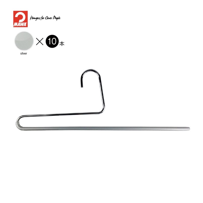 Mawa KH35U Silver 10 Piece Hanger Pants Long Skirt for