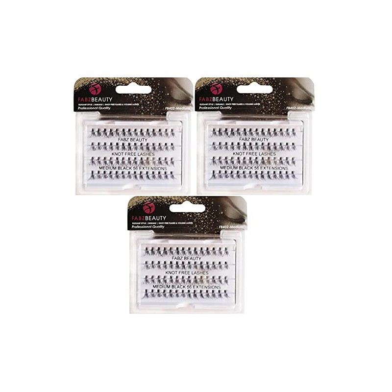 Fabz Beauty False Lashes Duralash Individual Naturals Knot- Free Eyelash