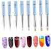 Ipetboom Nail Art Brush Set Gel Nail Builder Striping Brushes