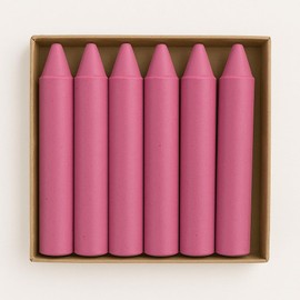 LYRA Encaustic Crayons Iron Wax Chalk Pencil Colors (Set of 6) For Encaustic Art Supplies Handcrafted in Germany (Pink Madder Lake)