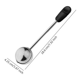 Tea Strainer, Ball Infuser, Stainless Steel, Ultra Fine Mesh for Tea Leaf Filtering, Heat Resistant, Small, Handle, Easy Care, Multi-purpose, Household Goods