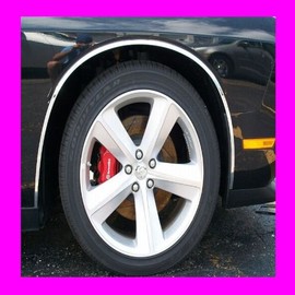 312 Motoring fits 2011-2012 Dodge Charger Chrome Wheel Well/Fender Trim MOLDINGS 4PC 11 12