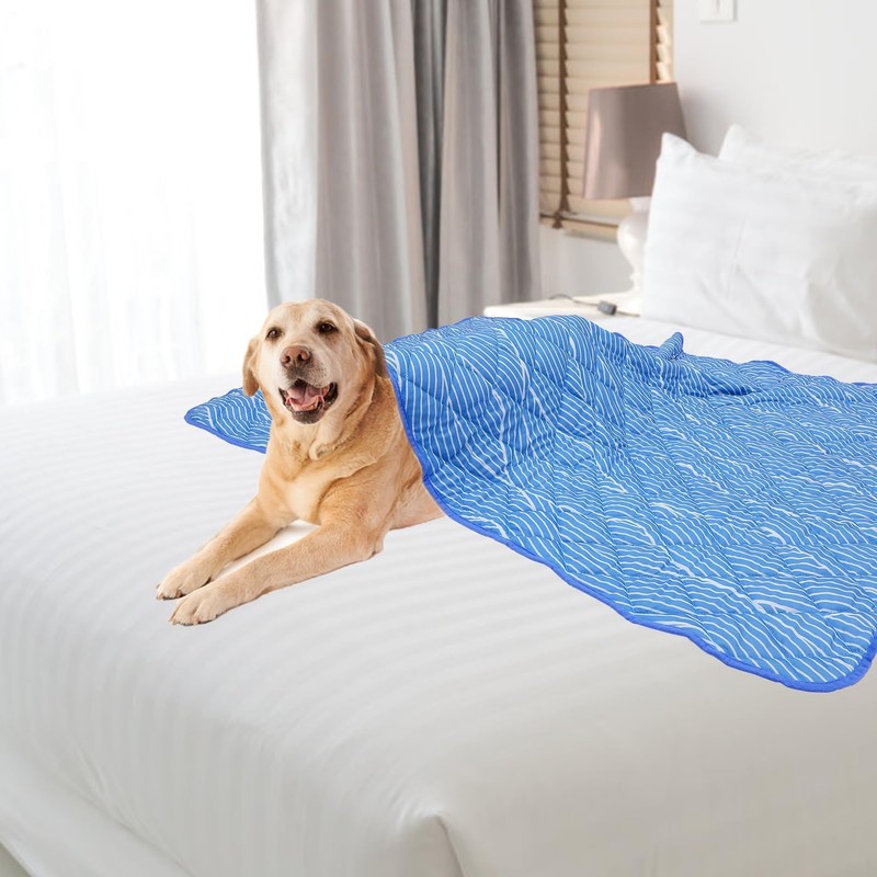PUPTECK Dog Cooling Mat Pad for Medium Large Dogs, Cooling