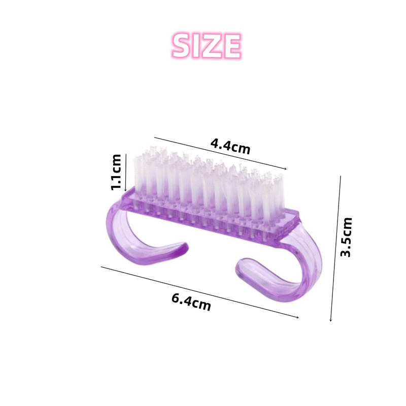 Nail Brush, Pack of 15 Cleaning Brushes with Handles, Plastic