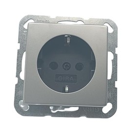 GIRA 4188600 socket-outlet Stainless steel IP20