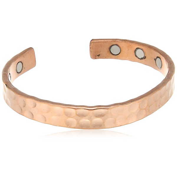 Touchstone Copper healing bracelet Tibetan style. Hand forged with solid