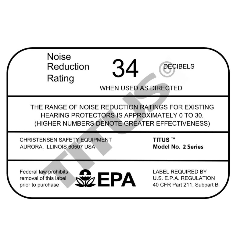 TITUS Shooting Gun Range Noise Reduction Ear Muffs High 34