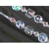 Eyeglass Chain Clear Crystal Faceted Cut Glass 28 inches