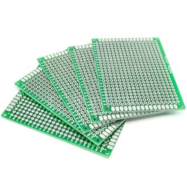 HiLetgo 10PCS 5*7CM FR-4 Universal Breadboard Double Side Available Thickness 1.6mm