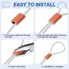 sourcing map Copper Duplex Oval Crimping Sleeve 1/8"(3mm) Cable Ferrule