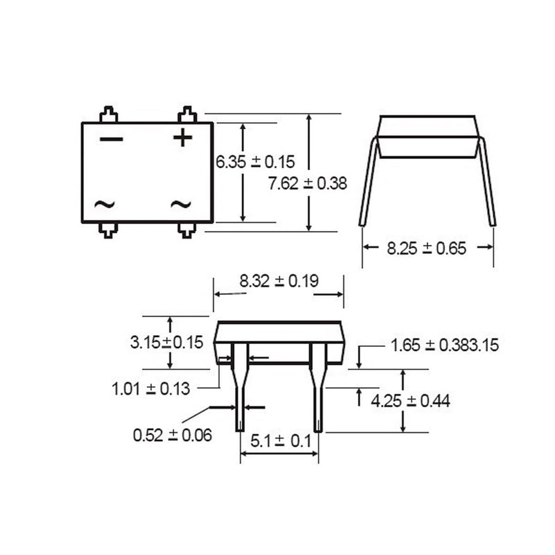 Durlo 10pcs DB107 Bridge Rectifier – 1A 1000V Diode for
