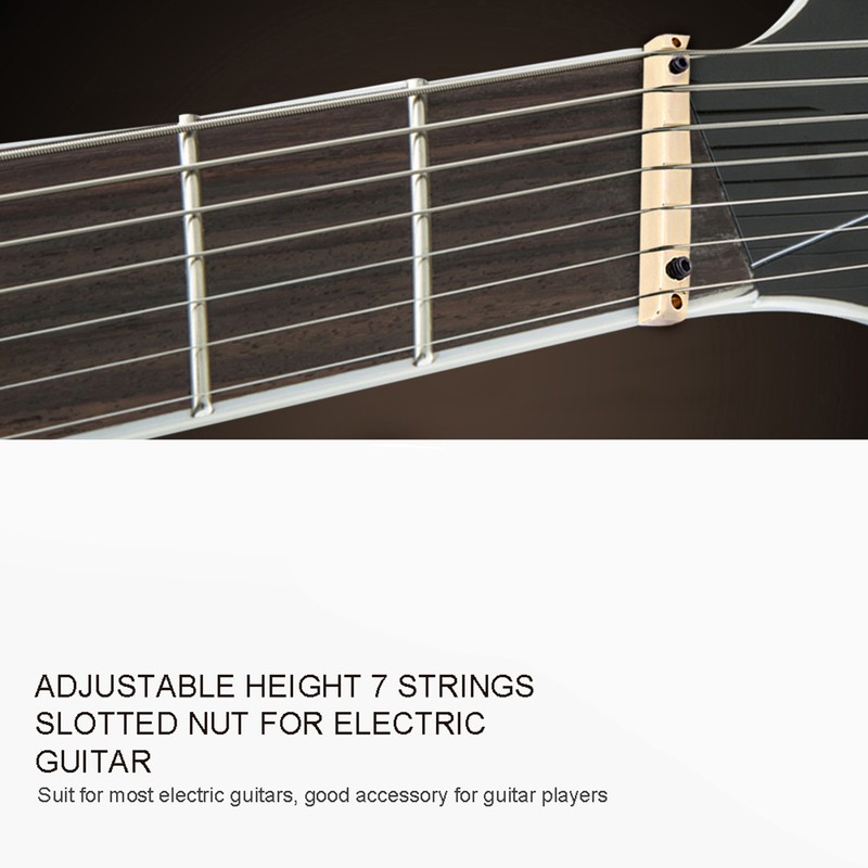 7 String Multiscale Guitar Bridge Nut Electric Guitars Replacement Accessory