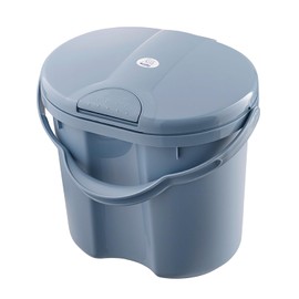 Rotho Babydesign Top Nappy Bin – Recycled – Nappy Bin – Odour-Proof – No Refill Cassettes – Changing Bucket – Blue