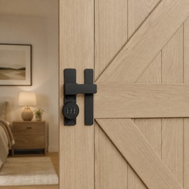 Combination Door Lock for Sliding Doors - 3-Digit Keyless Deadbolt for Barn Doors, Cabinets, Windows and Gates