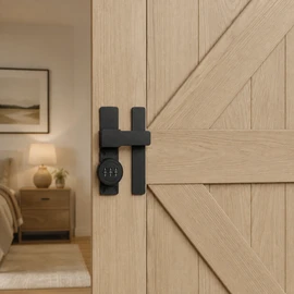 Combination Door Lock for Sliding Doors - 3-Digit Keyless Deadbolt for Barn Doors, Cabinets, Windows and Gates