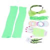 80s Earring Neon Headband Set Accessories Silicone Light Bracelets Headband