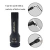 JEUCLEL M18 Triple Square Impact Spline Bit Socket, 18mm Metric