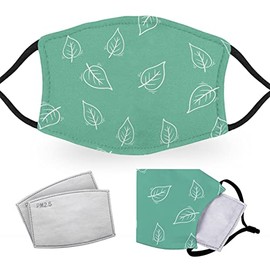 Green Leaf - Reusable Adult Face Masks - 2 Filters Included