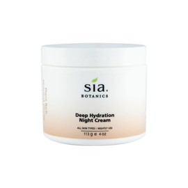 Sia Botanics Deep Hydration Night Face Cream (118ml4oz jar) |Jojoba Evening Primrose Facial Moisturizer with Vitamin E Natural Clean Vegetable Skincare Cream for Women / 시아 보타닉스 딥 하이드레이션 나이트 페이스 크림 (118ml4온스 통) | 호호바 이브닝 프림로즈 비타민 E가 함유된 페이셜 모이스처라이저 여성용 천연 클린 식물성 스킨케어 Cream