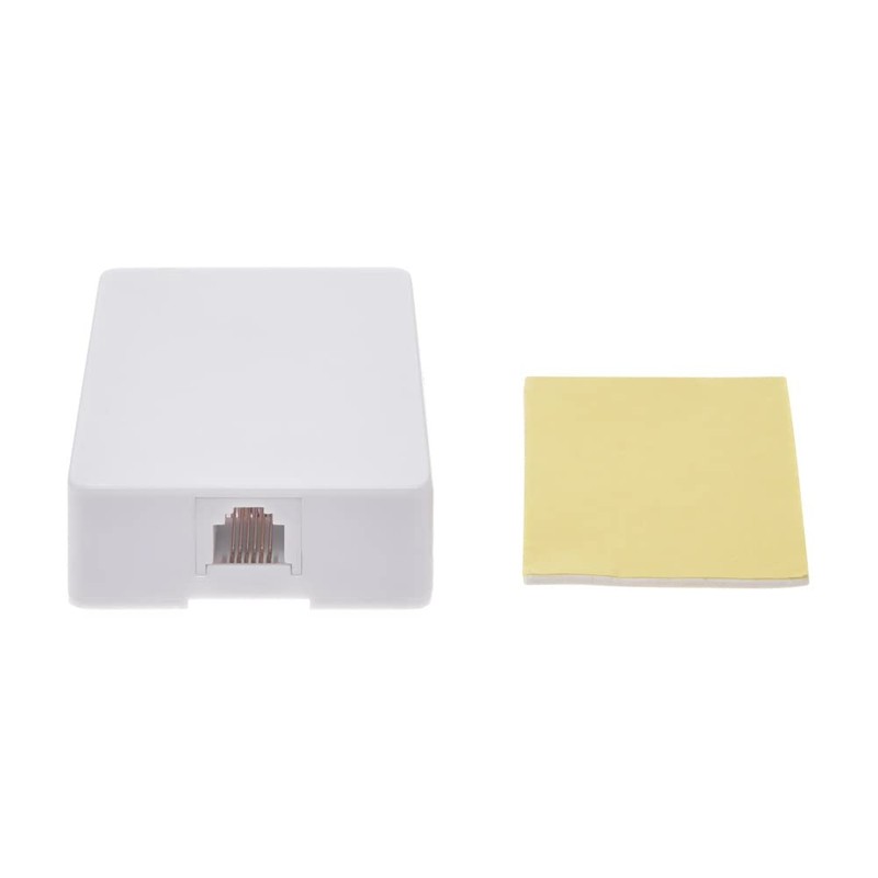 eDragon RJ12 Modular Telephone Single Port Surface Mount Box Jack