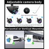 B-Qtech Vehicle Backup Camera and Monitor System Rear View Reverse