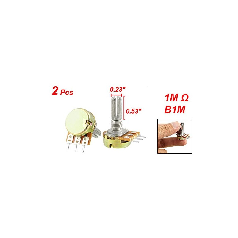 uxcell a11110700ux0030 2 x B1M 1M Ohm Single Linear Taper