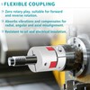 8mm to 10mm Aluminum Plum Flexible Shaft Coupling, D30 L35