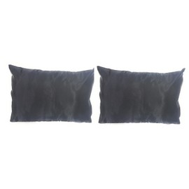 OctoRose 2 Packs Toddler Travel Pillow Case Pillowcases Quality Satin, Side Zipper Enclosure (Black, 2 Pack Toddler)