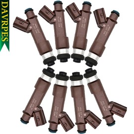 DAVRPES 8PCS 23209-50080 Fuel Injectors Fuel Spray Nozzle Engine For Lexus GX470 LX470, Toyota Land Cruiser 4Runner Sequoia Tundra 4.7L V8 Replace#23209-0F020｜232090F020｜2320950080｜FJ728