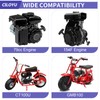 CILOYU Central Long Mini Bike Exhaust Header Pipe with Muffler