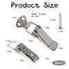 Pack of 2 Stainless Steel Tension Clasps, Metal Snap Closure,