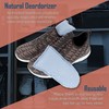 BambooMN Activated Bamboo Charcoal Odor Absorber Moisture Eliminating Shoe Inserts,