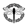 Celtic Dragonfly Vinyl Decal Sticker