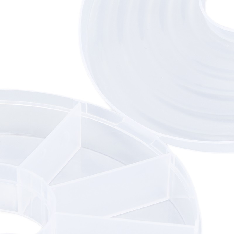 10Pcs Rainbow Shaped Transparent Storage Box Dust Proof Storage Box