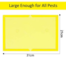 Vesmiga Sticky Pad Traps - 3 Pack Pest Sticky Boards Extra Strong Multi-Use Boards Sticky Catcher Effective for Home Household Outdoor Indoor Garage Garden