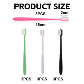 YSDYY 12 Stücke Weicher Borstenzähne, Bequeme Mundschachtrinne, Sanfte Zahnbürste, Zahnreinigungswerkzeuge, Zahnpflegevorräte.