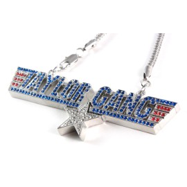 Hip Hop Jewels ICED WIZ KHALIFA TAYLOR GANG PENDANT (NO CHAIN INCLUDED) HIP HOP - Silver