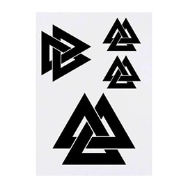 Azeeda 4 x 'Walknut' Temporäre Tattoos - Wasserfest, Hautfreundlich & Ungiftig · Transfers in Verschiedenen Größen (TO00050091)