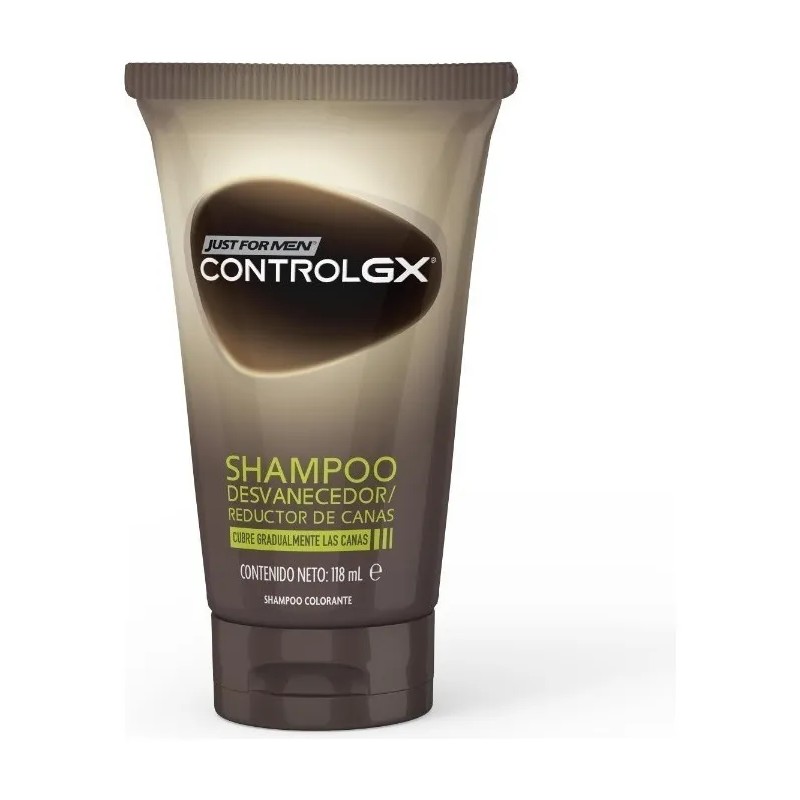Shampoo Just for Men Control Gx, Desvanecedor Progresivo De Canas,