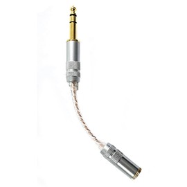 Yaowanguan 6.35mm Balanced Male to 4.4mm Balanced Female Adapter Cable for Headphones/Earphone/Amplifier,Hifi Male to Female Gold-Plated Plug OCC Converter Connector Adapter 15cm/6 inch