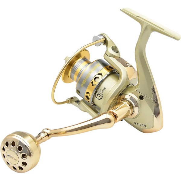 Fishdrops Fishing Reels Spinning, Lightweight Spinning Reel, 15.5 LBs Max